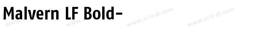 Malvern LF Bold字体转换